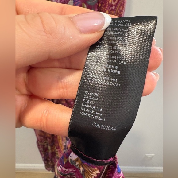 NWOT- Anthropologie - Nikole Floral Paisley BOHO BUTTON DOWN DRESS - Picture 9 of 14